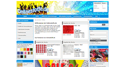 Desktop Screenshot of onlinestoffe.de